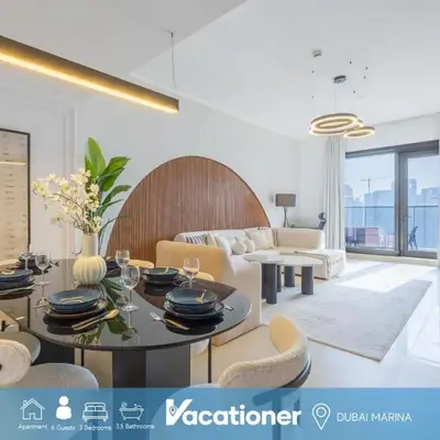 Vacationer I Luxury 2BR I Marina Views I Close to JBR Beach I Sparkle Tower