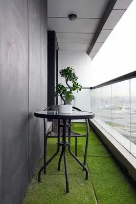 a table in a room with a potted plant on it at LUXURY 1BED MARINA VIEW JBR BEACH POoL PARKING in Dubai