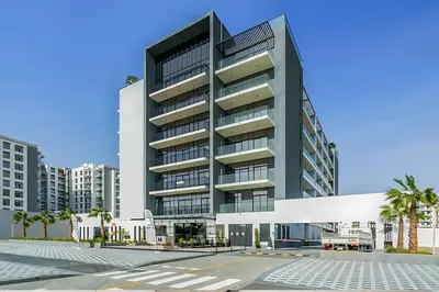 an architectural rendering of a building at Livbnb-Stylish and Spacious 1BR Apartment with Private Balcony in Dubai