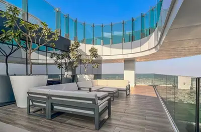 a living room with couches in a building at Luxury 1 Bed in the heart of the city! Free WiFi in Dubai