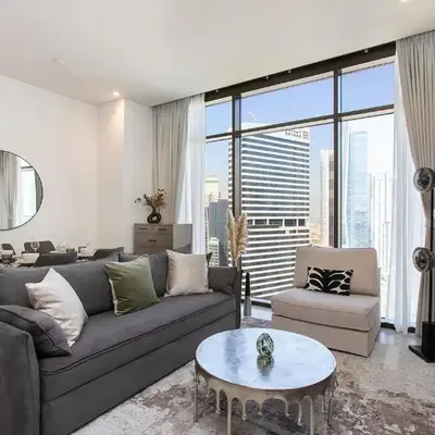 High-Rise 1BR Apartment with Burj Khalifa view