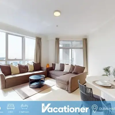 Vacationer I Sophisticated 2 Bedroom Apartment I High Floor I Scenic Skyline Escape I Torch Tower - Marina