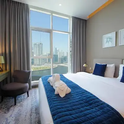 Luxury Studio Apartment Canal View Near Dubai Mall