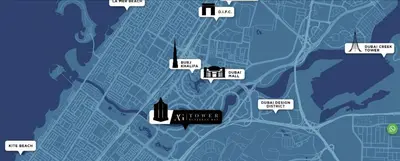 a map of the city of chicago with buildings at Double Click in Dubai