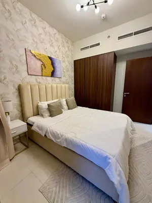 a bedroom with a large bed in a room at DAMAC Reva 5 mins Walk from Dubai mall in Dubai