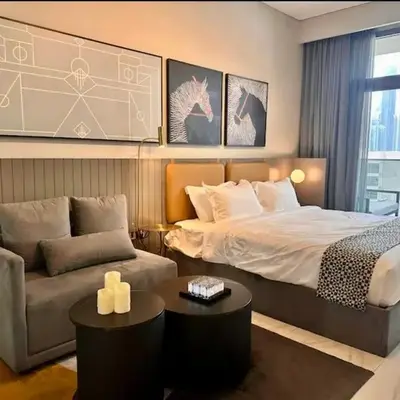 Mag 318 - 3 min walk to Dubai Mall - Luxury Studio - Pool & SLS View