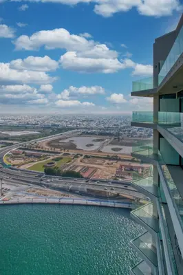 a view of a river from a building at The Smart Concierge - Urban Oasis by Missoni in Dubai
