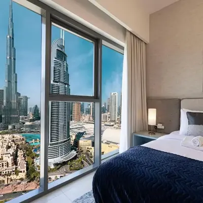 Burj & Fountain View 5-Min Walk to Dubai Mall