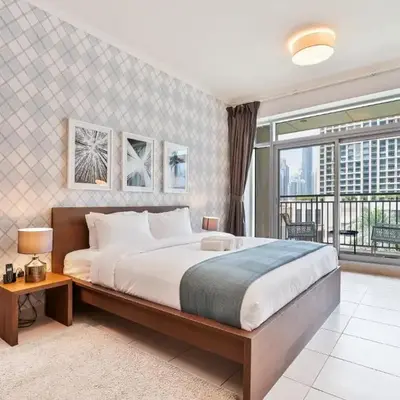 Vibrant 1BR APT with Burj Khalifa View