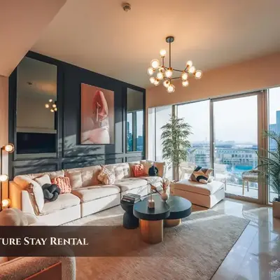 Stylish 2-Bedroom Luxury Stay in Downtown Dubai with Burj Khalifa & Fountain Views