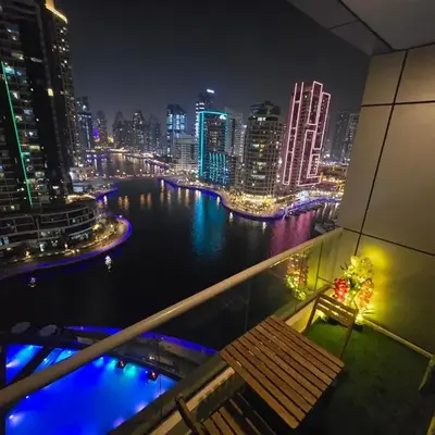 Dubai Marina Amazing 1BR with Promenade view and Pool view --- Next to JBR beach---Opp JBR tram station
