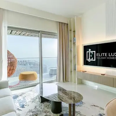 Elite LUX Holiday Homes - Beachfront 1BR Oasis & Stunning Views By Elie Saab