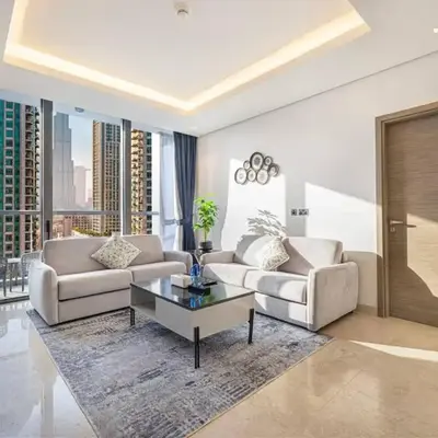 Luxe 1BR Burj View 10 min Walk to Dubai Mall