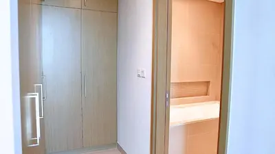 a walk in shower with a glass door in a bathroom at Luxe Dubai Marina Apartment 5242 Building 2bhk in Dubai