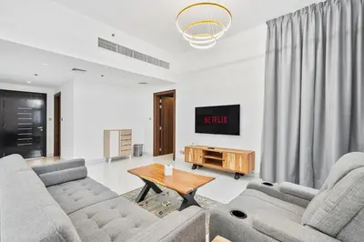 Gallery image of 1BR Gem with Lake and Sea View Plus Pool and Gym Access in Dubai