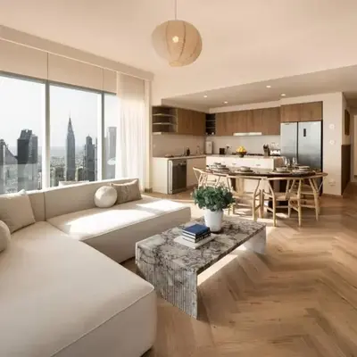 Seraya Residence 12 - 3BDR - Hot Tub on patio with Burj view
