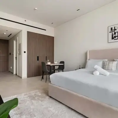 Chic Studio in Arjan with Gym Pool Free parking