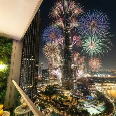 Sky-High Burj Khalifa and Fountain Views