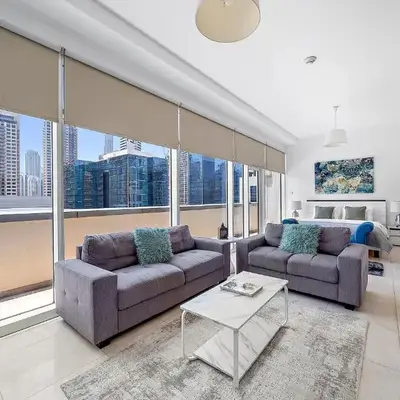 Elegant Studio with Burj Khalifa Skyline Views