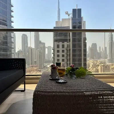 Luxury Downtown Studio - Elite Downtown Residence 1 - Burj Khalifa View Balcony