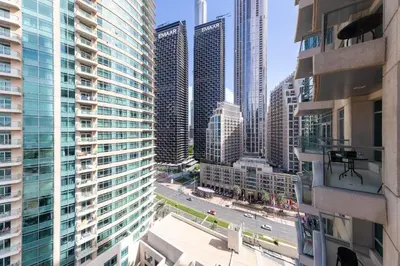 a view of a city with tall buildings at The Lofts, Burj Khalifa View in Dubai