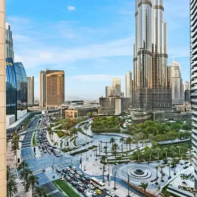 Stylish 2BR Downtown Dubai with Skyline & Burj Khalifa Views