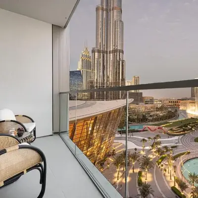 2BR Walk to Burj Mall & Opera Pool View