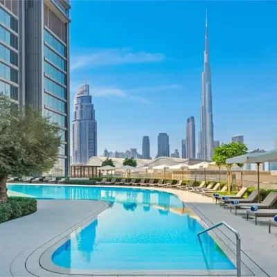 Luxurious 1BR Dubai Mall Burj Khalifa View pool