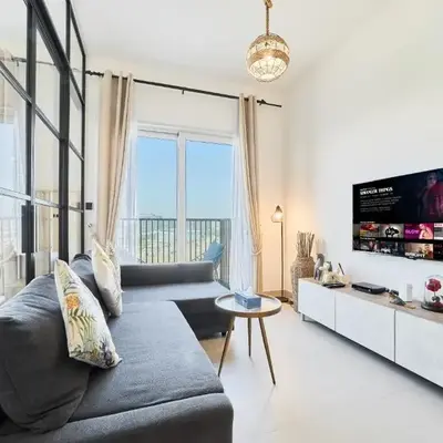 Chic 1BR With Balcony in Collective 2 Dubai Hills