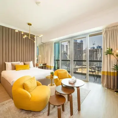Stylish Studio Steps from Burj Khalifa Fountains