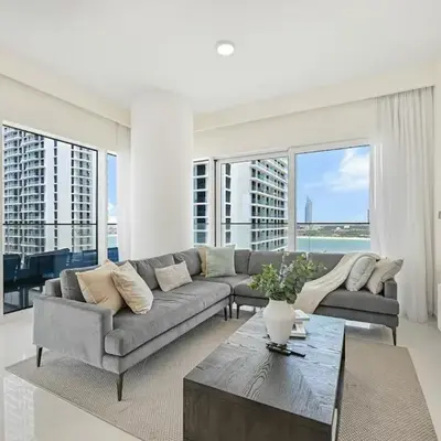 Golden Stays - Luxury Emaar Beachfront 2BR I Sea & Palm Views