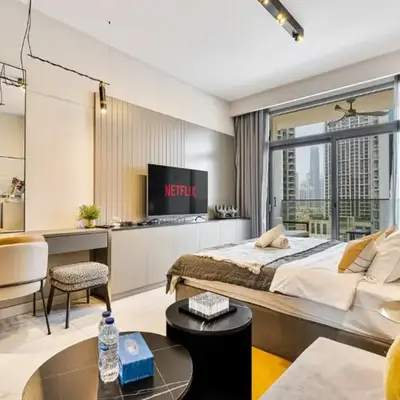 Stylish Studio - 5-min walk Burj Khalifa & Dubai Mall