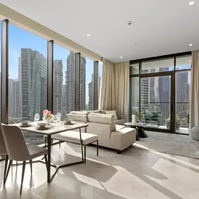 Bright 1 Bedroom with Burj Khalifa view in Peninsula