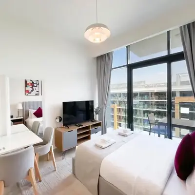Serenity Studio with Balcony at Azizi Riviera