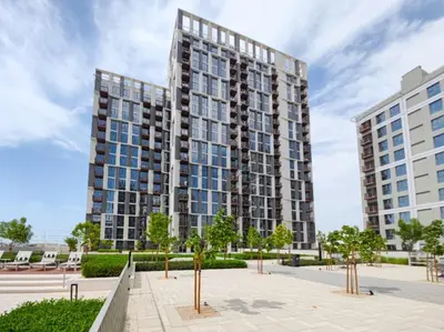an image of a large apartment building at Furnished 1BR Near Dubai Hills Park, Close to the Iconic Dubai Hills Mall, Only 15 Minutes from Burj Khalifa, Collective 20 Tower B, Dubai Hills by Deluxe Holiday Homes in Dubai