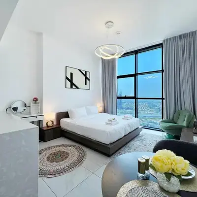 Modern Studio with Stunning City Views