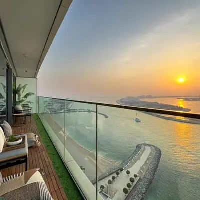 Luxury 2BR in Beach Vista With Stunning Palm Views