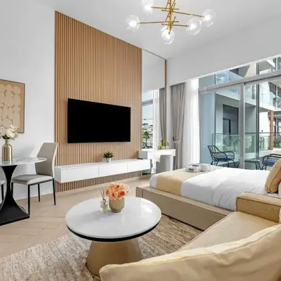 Waves - Modern JVC Studio with Balcony