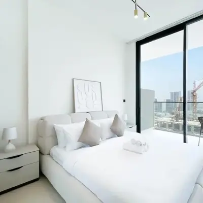 Luxury & Comfort 1B at Binghatti Amber & Balcony