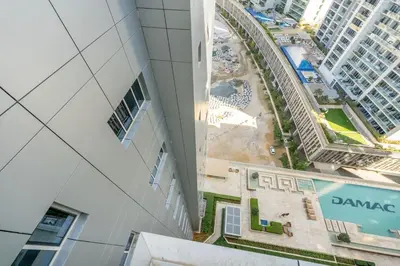 a view from the top of a building at Downtown Dubai Studio Apartment - High floor in Dubai