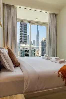 Gallery image of Cozy 2bedroom with Full Burj Khalifa in Business Bay, Downtown with Crib and high chair in Dubai