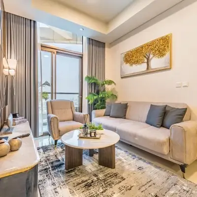 Steps from Dubai Water Canal 2BR
