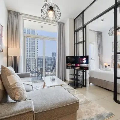 Chic & Modern 1BR in Socio Near Dubai Hills Park