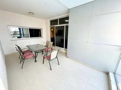 a dining room with a table and chairs at Space, Style & Sunshine 2bedroom in Dubai