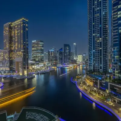 Dubai Marina Waterfront Stay with Maid Room