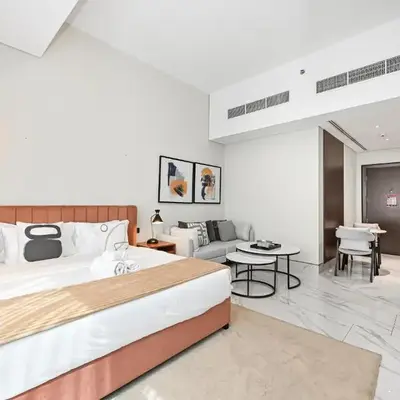 Unwind in a Stylish Studio with Pool