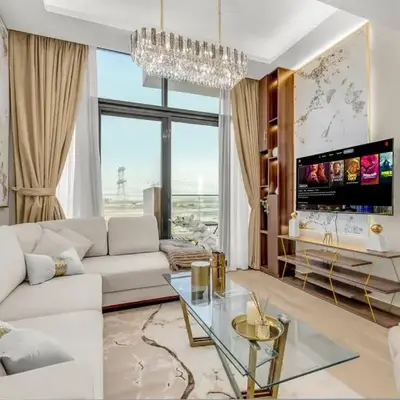 Stylish 1BR with Pool Gym and Parking in Riviera 12