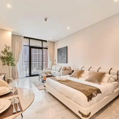 FAM Living Dubai Escape Sleek Studio at Peninsula Five