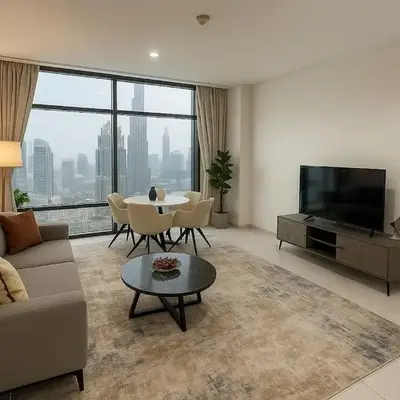 DIFC Index Tower Burj Khalifa View 1BR