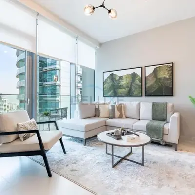 Panoramic High-Floor 1BR Overlooking Yachts and Dubai Water Canal